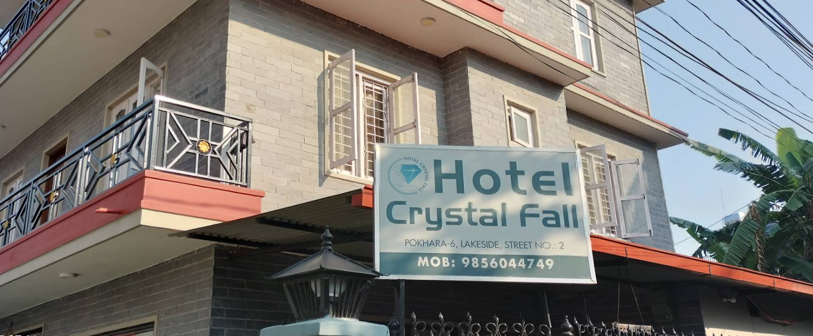 Calm side of Pokhara near Lakeside – CrystalFall Hotel